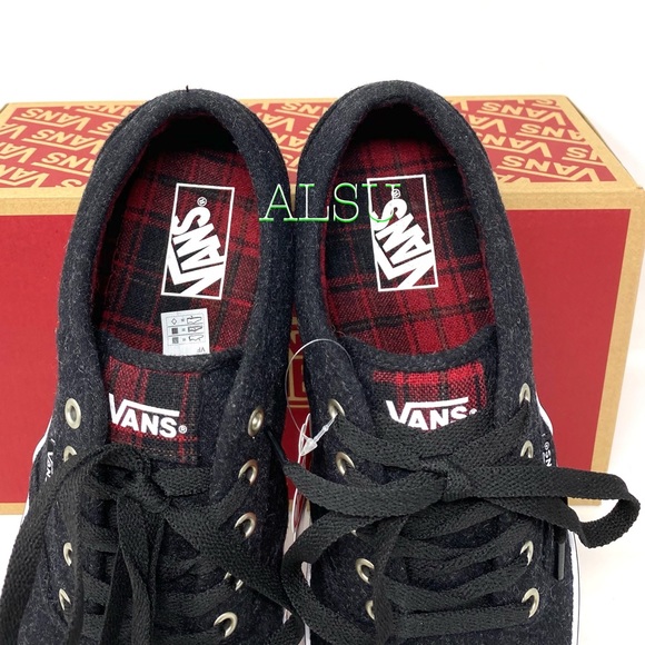 VANS 🔥SALE!🔥 Atwood Plaid Black Wood Men’s Sneakers Size 10 VN0A0015G2DN - Picture 5 of 10